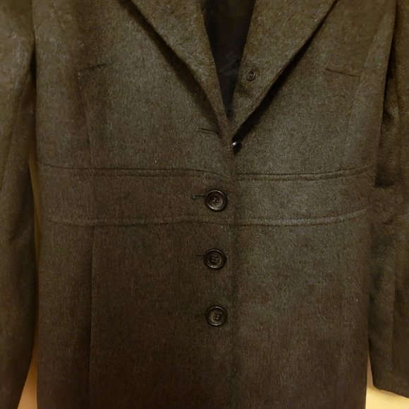 Ann Taylor Wool Coat Grey sz 2 VG condition - Picture 7 of 9